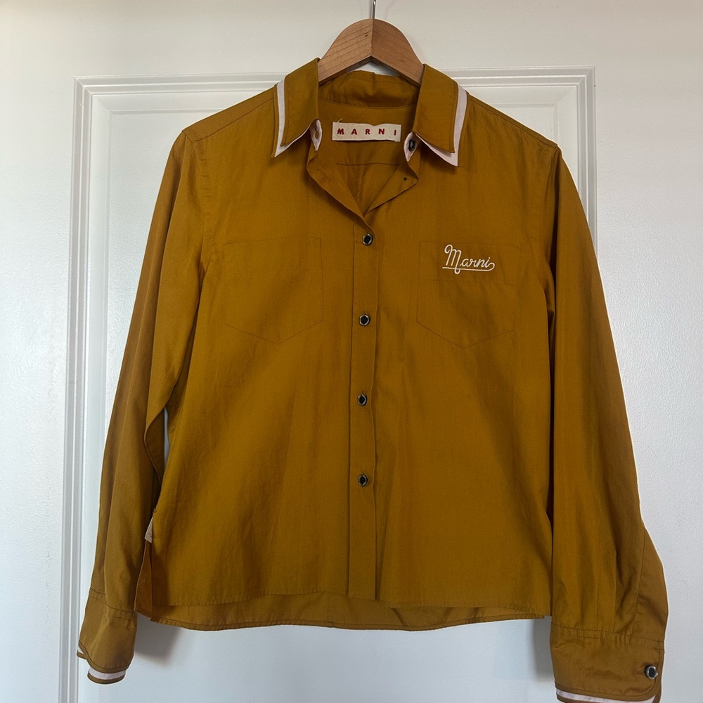 Marni Ochre Button-Up Shirt